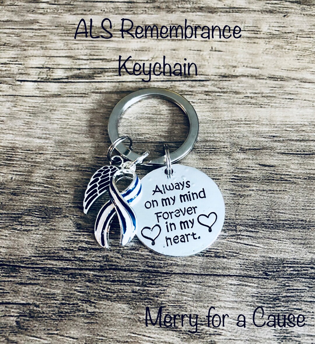 ALS Remembrance Keychain - Etsy