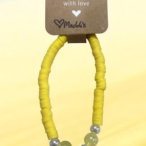 Yellow ribbon Awareness love faith hope Elastic Hope Bracelet