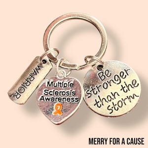 Multiple Sclerosis Awareness Warrior Keychain