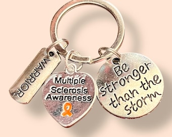 Multiple Sclerosis Awareness Warrior Keychain