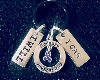 Epilepsy awareness keychain