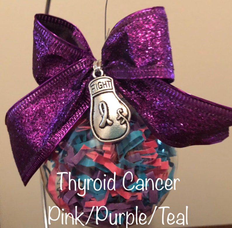 Thyroid Cancer Awareness Christmas Ornament Etsy