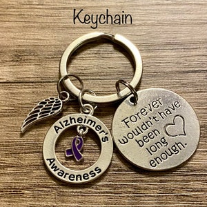 Alzheimer’s Forever Remembrance Keychain