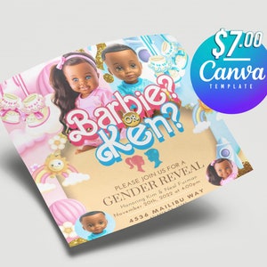 Barbie vs Ken Gender Reveal - Etsy