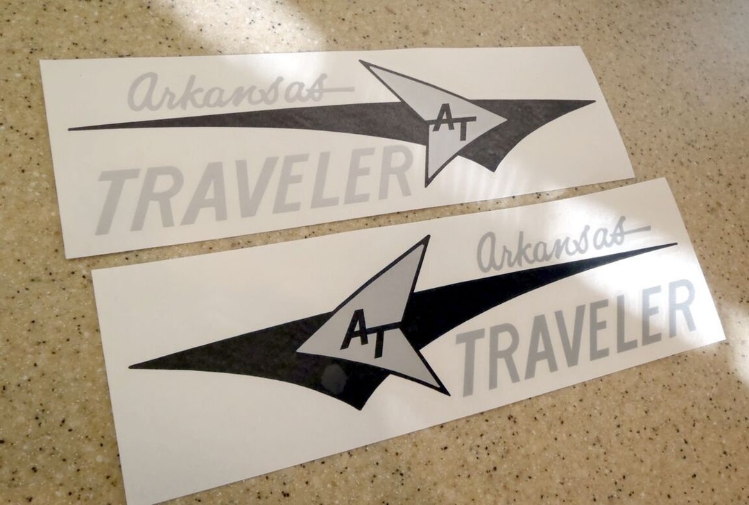 Arkansas Traveler Vintage Fishing Boat, Tow Vehicle, or Trailer Decals