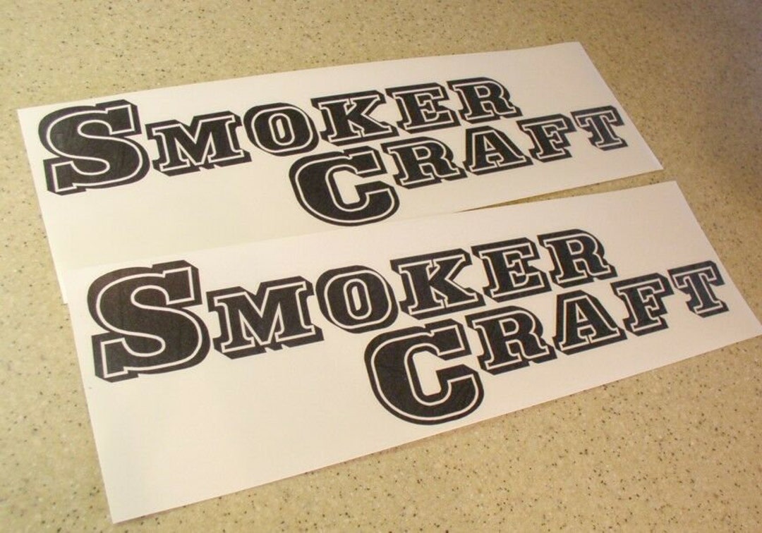 Smokercraft Vintage Fishing Boat Decals Diecut Vinyl Diecut 18 2pak