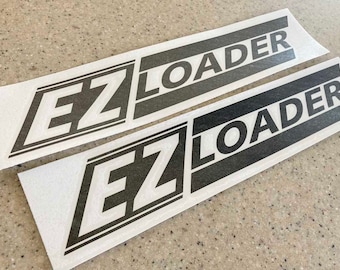 EZ Loader Vintage Boat Trailer Decals Die-Cut Vinyl 14" 2-Pak Black + FREE Shipping!