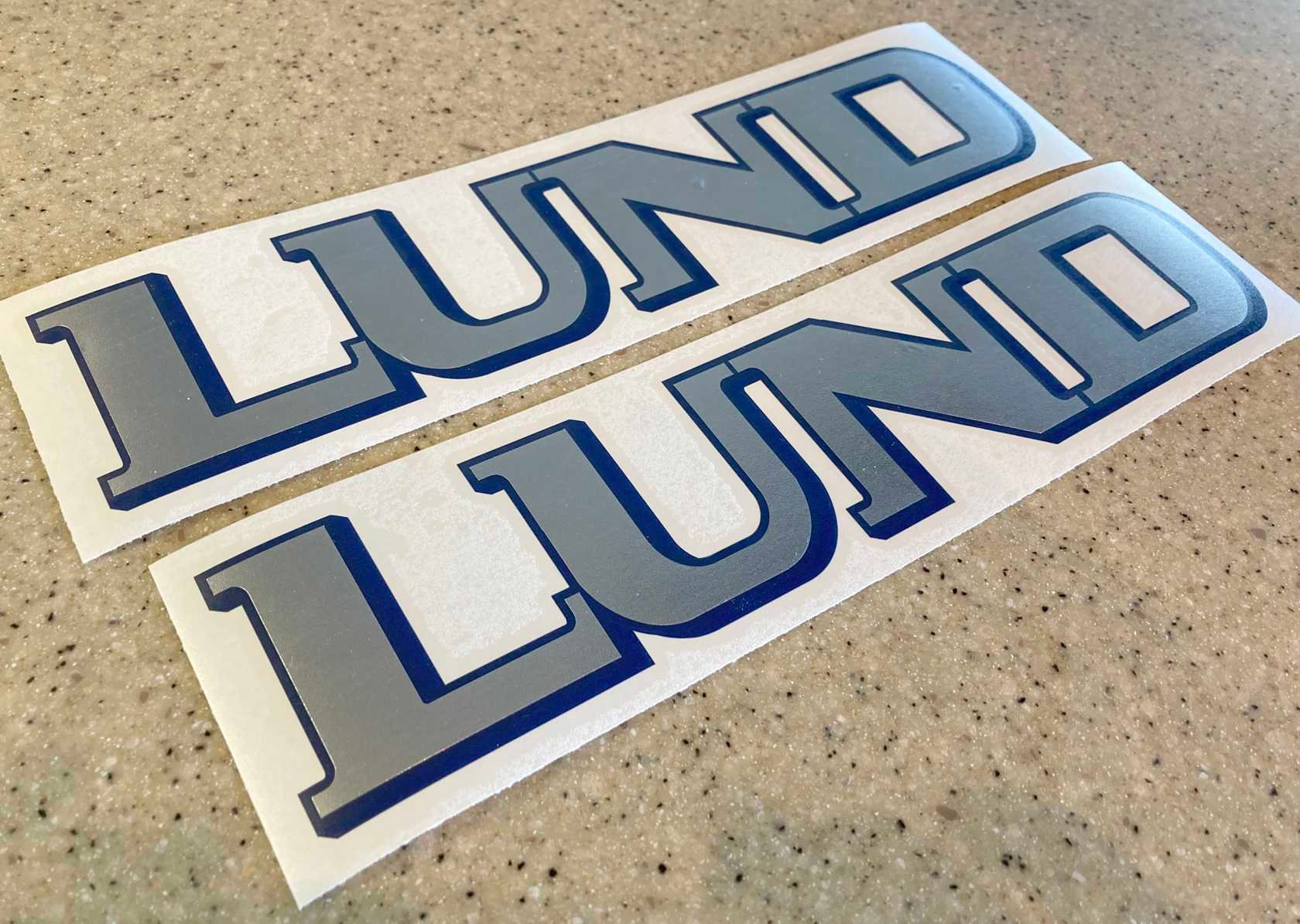 Lund Vintage Fishing Boat Tow Vehicle or Trailer Decals Etsy