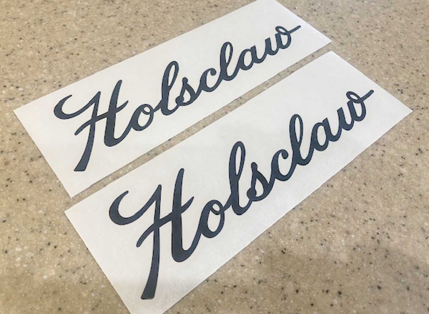 Holsclaw Trailer Sign White Ceramic Mug by Retro Boater Holsclaw Trailer Sign White Ceramic Mug by Retro Boater