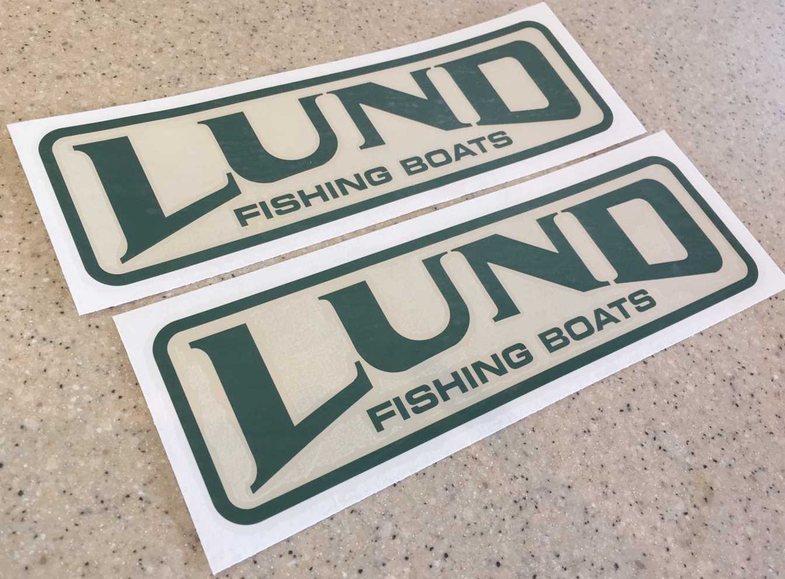 Lund Vintage Fishing Boat or Trailer Decals Diecut Vinyl Etsy