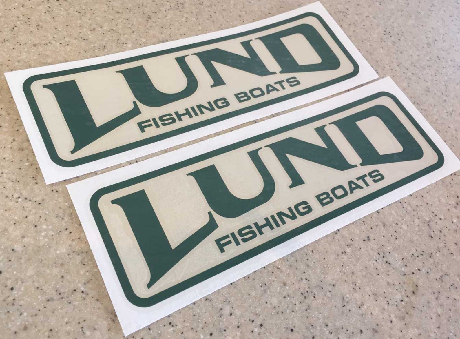 Lund Vintage Fishing Boat or Trailer Decals Diecut Vinyl Etsy