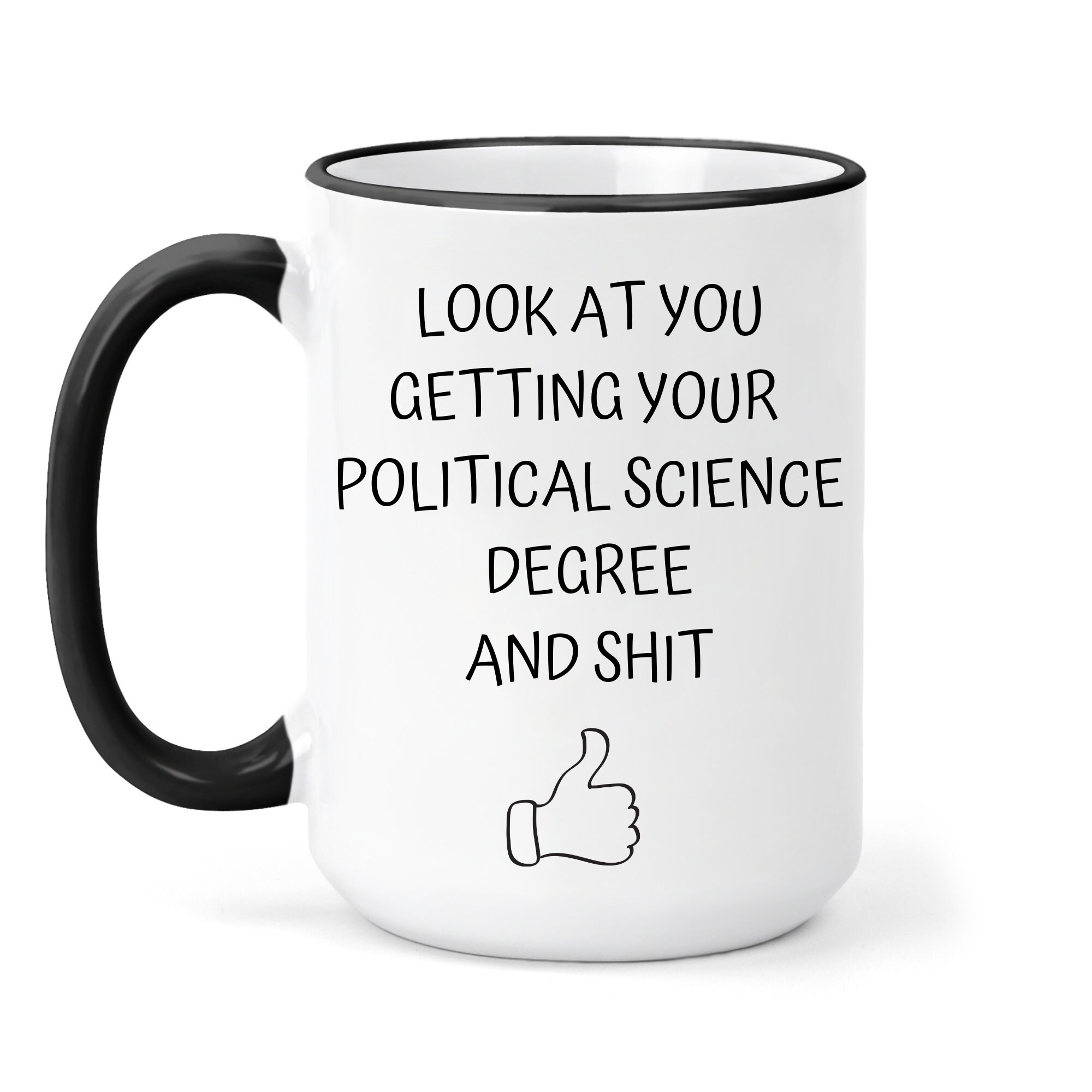 Political Science Degree College Grad Gift Mug Etsy