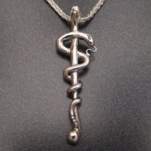 Orthopedic Staff of Asclepius Pendant