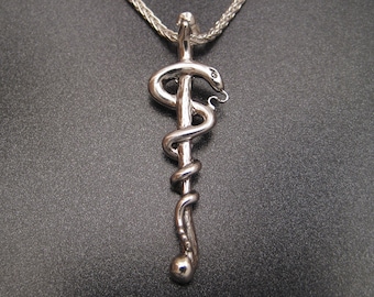 Orthopedic Staff of Asclepius Pendant