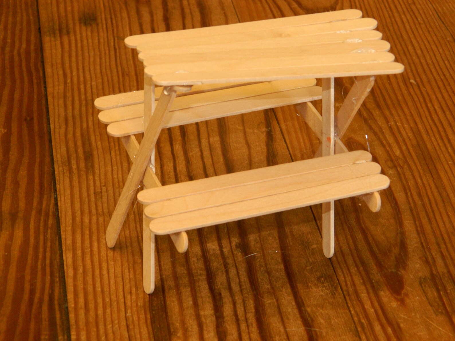 Popsicle Stick picnic Table Etsy