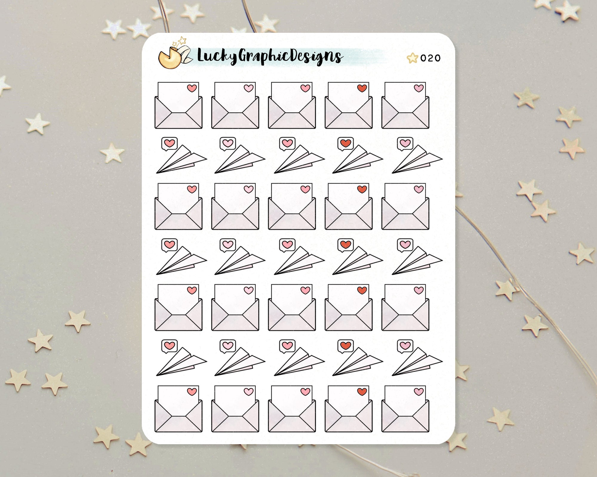 Mail Stickers / Letter Envelope Stickers / Journal Stickers / Etsy