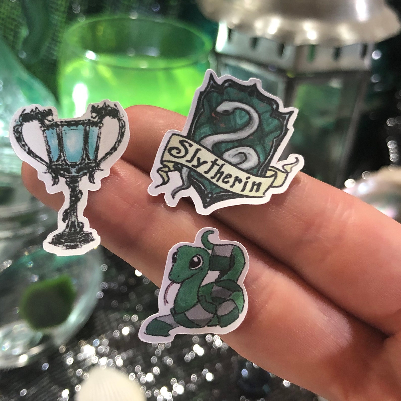 Slytherin Stickers / L028 /Harry Potter Stickers / Hogwart | Etsy