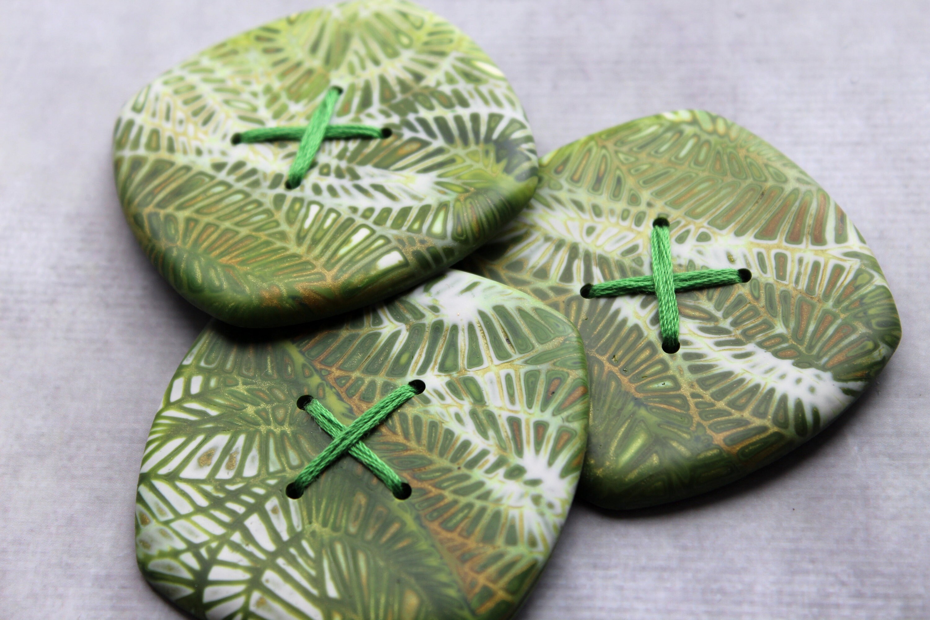 Große grüne Knöpfe riesige Knöpfe floral Knöpfe Pullover | Etsy