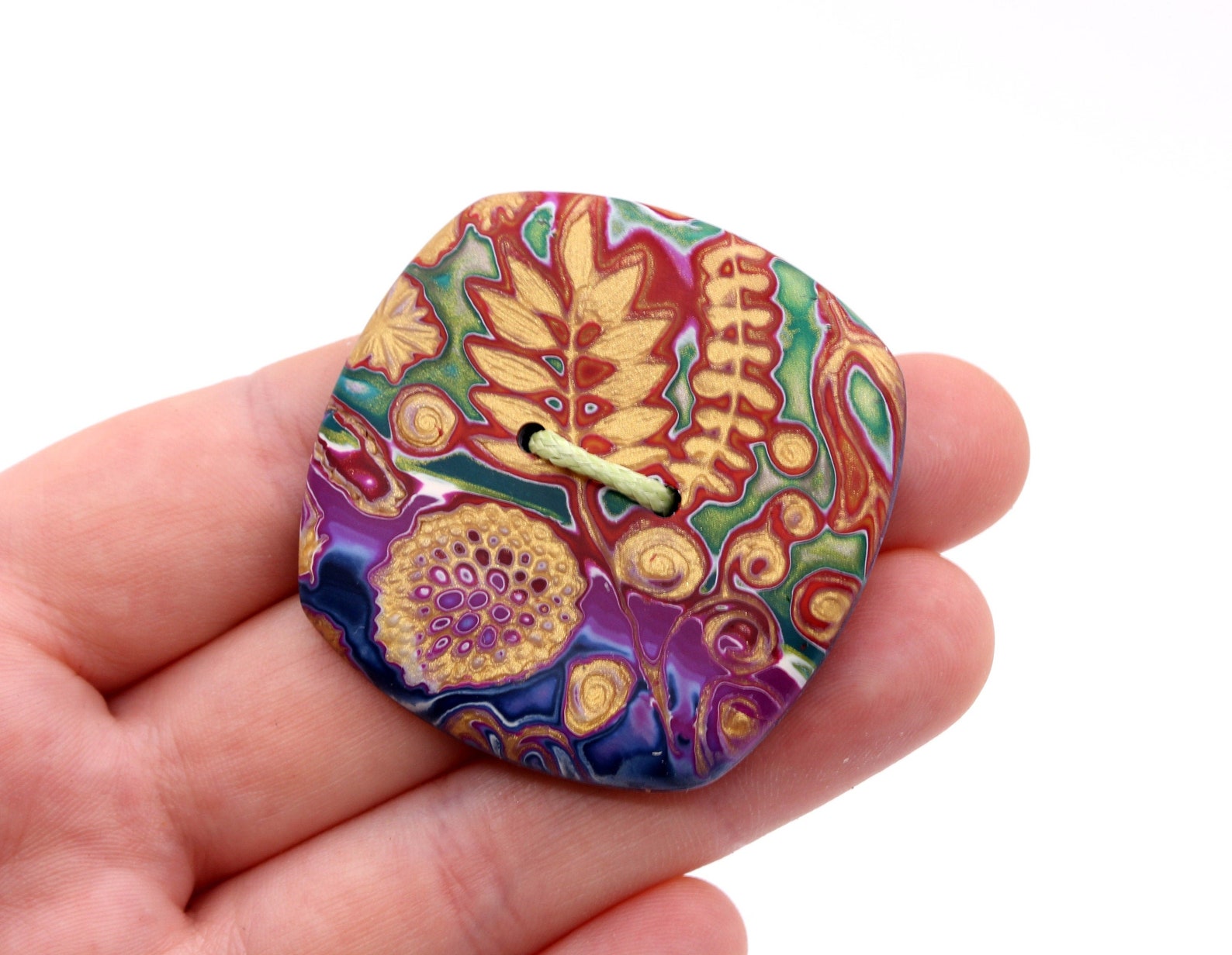 Extra Large 2 Inch Polymer Clay Button Decorative Buttons for Etsy