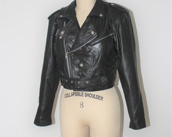 Items Similar To Vintage Roy Laurence Black Leather Moto Jacket Roy Laurence Black Leather Moto Jacket