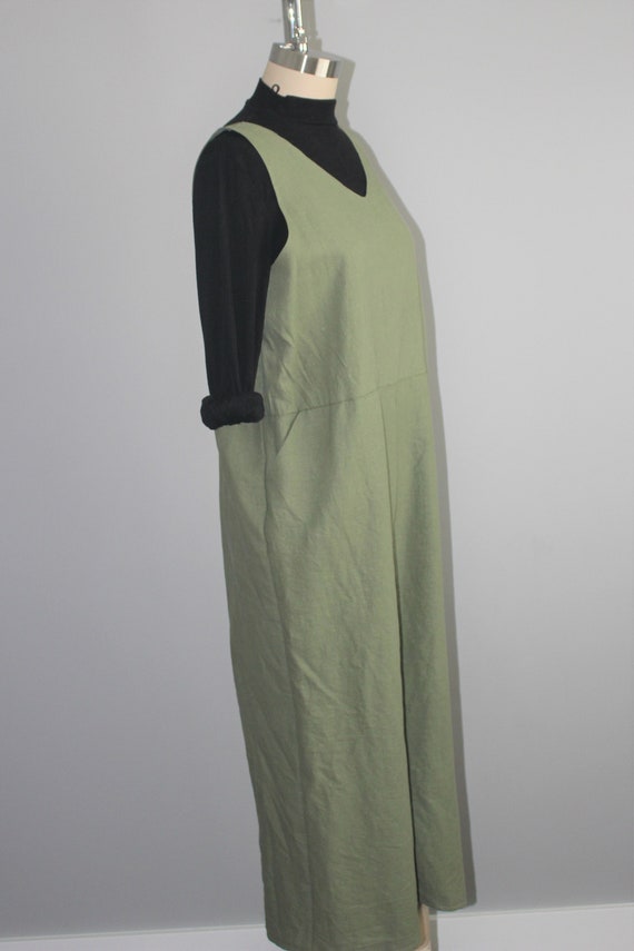 moss green jumpsuit