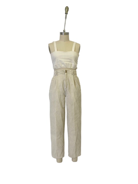 Curvy fit top bootcut corduroy pants