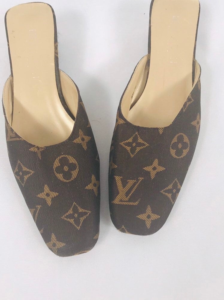 Louis Vuitton Womens Shoes Platform Monogram Heel Pump UK 4 US 7 37 Ladies  Brown