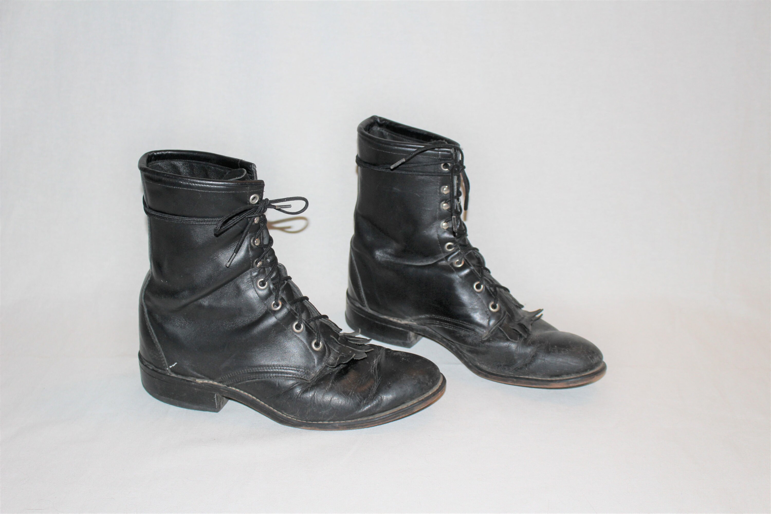 vintage laredo lace up boots