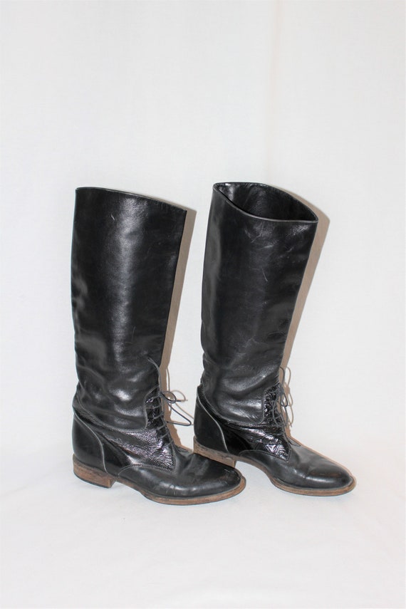 cheap black riding boots