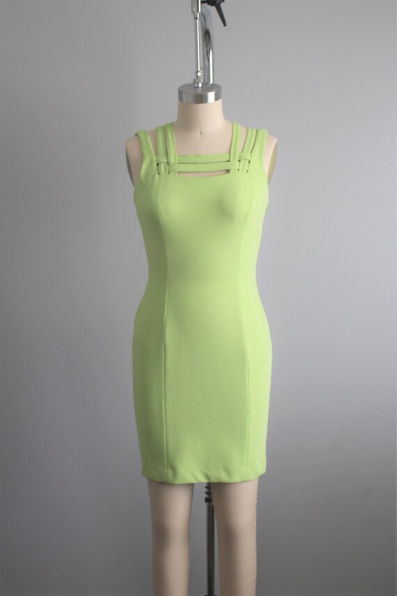 lime green club dress
