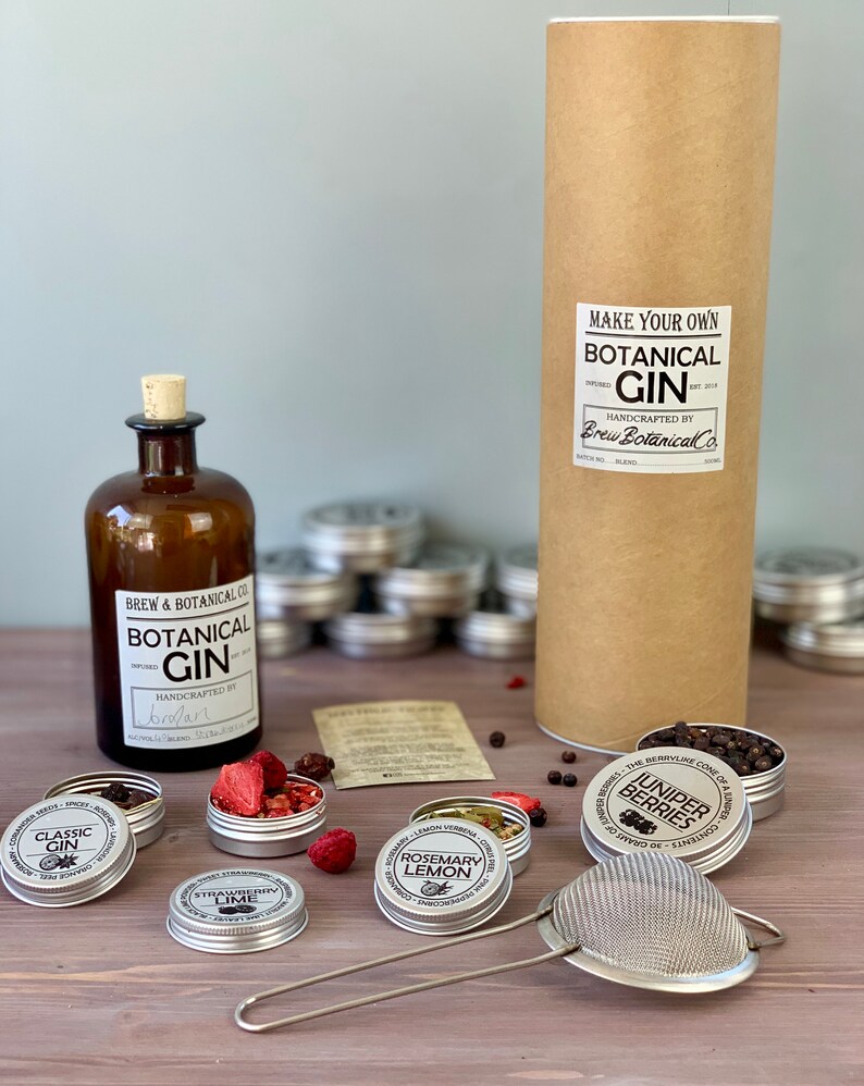 Make Your Own Compound Gin Kit Juniper Three Flavours and Etsy UK