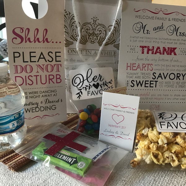 Welcome Cards For Hotel Guest Etsy