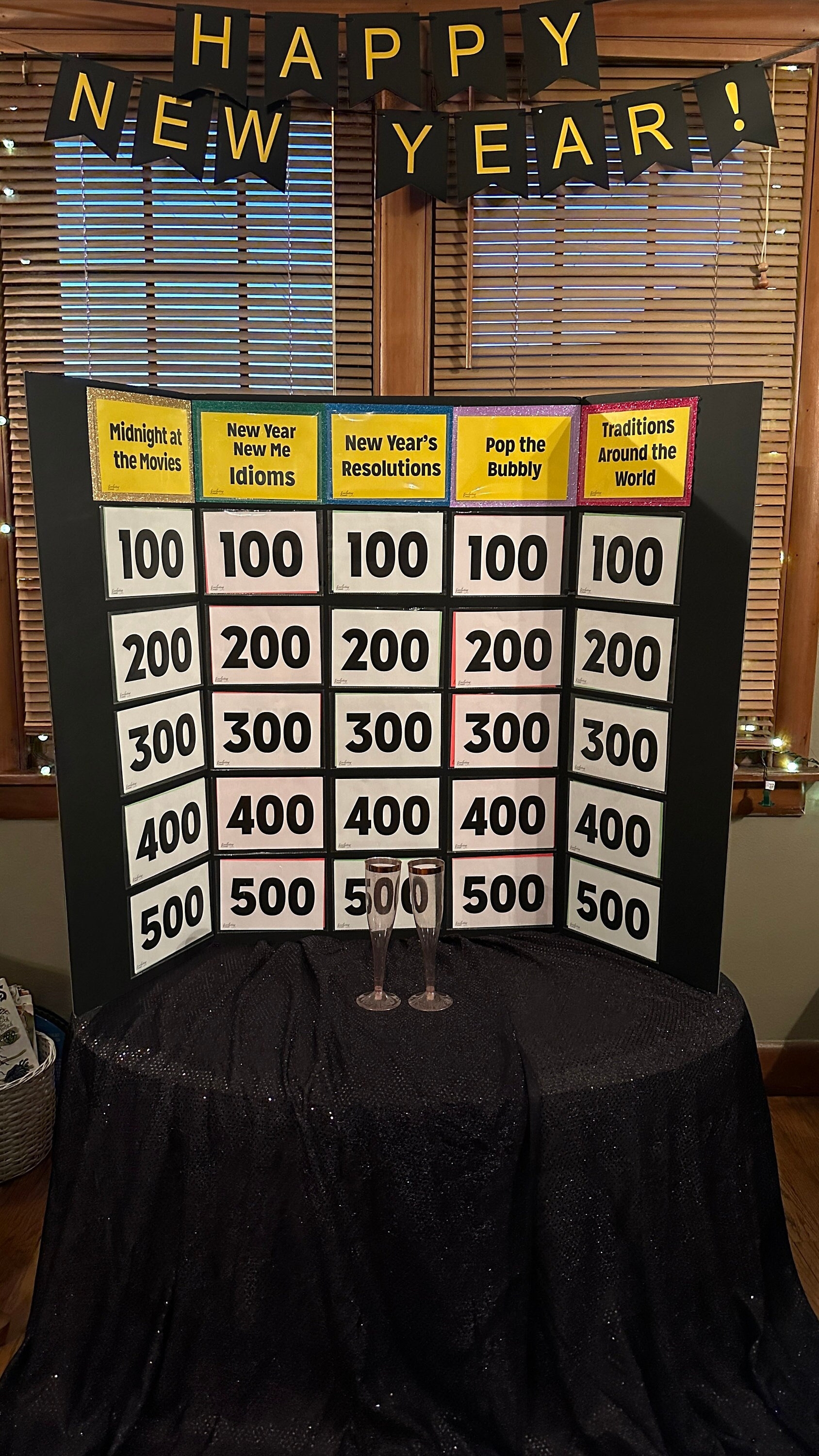 New Year's NYE Jeopardy (instant download)