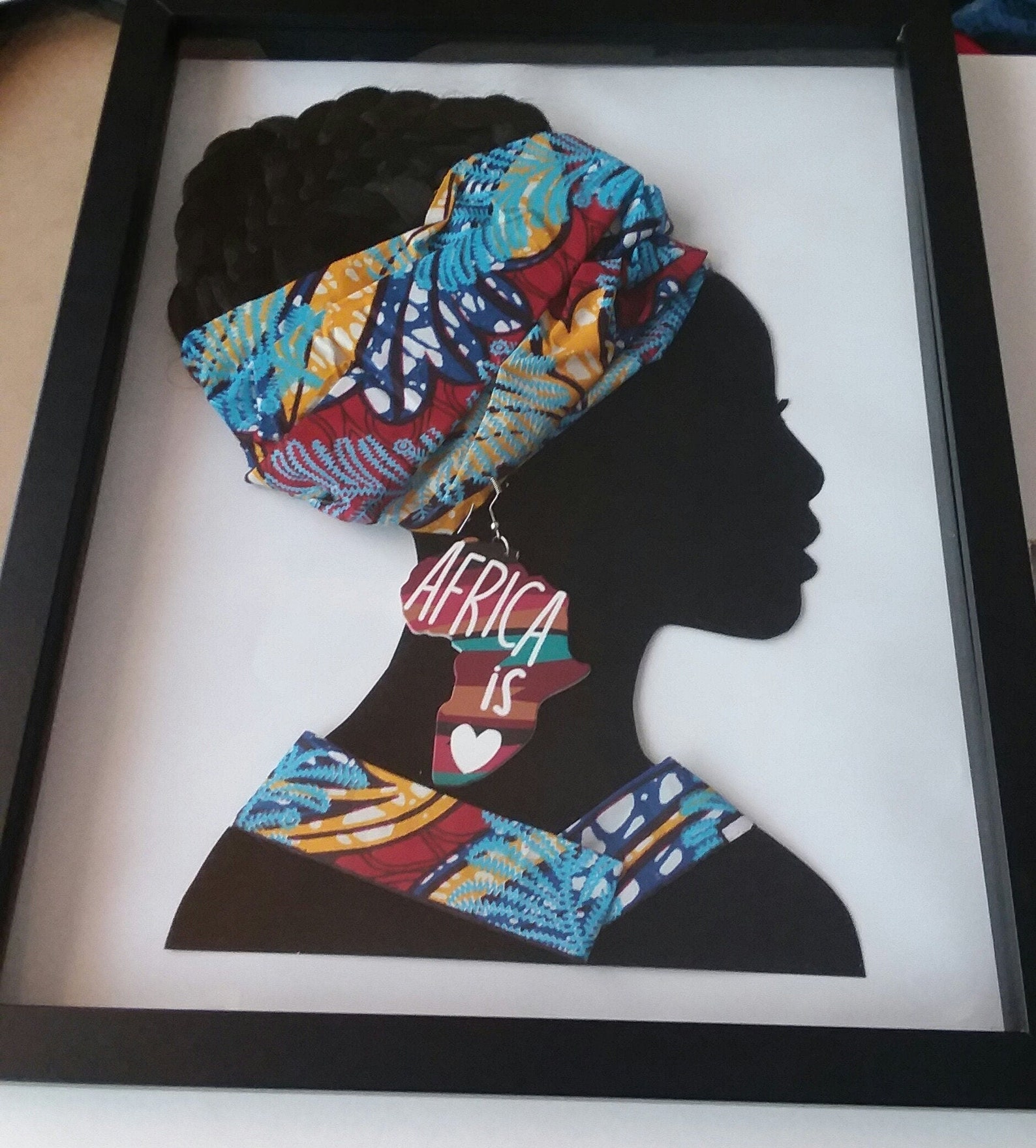 3D African Art Wall Decor Etsy