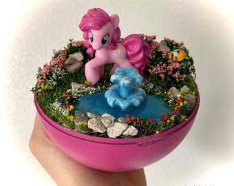 Large Pinkie Pie My Little Pony Terrarium | Dorm Decor | Gifts | Home Decor | Wall Decor | Habitat