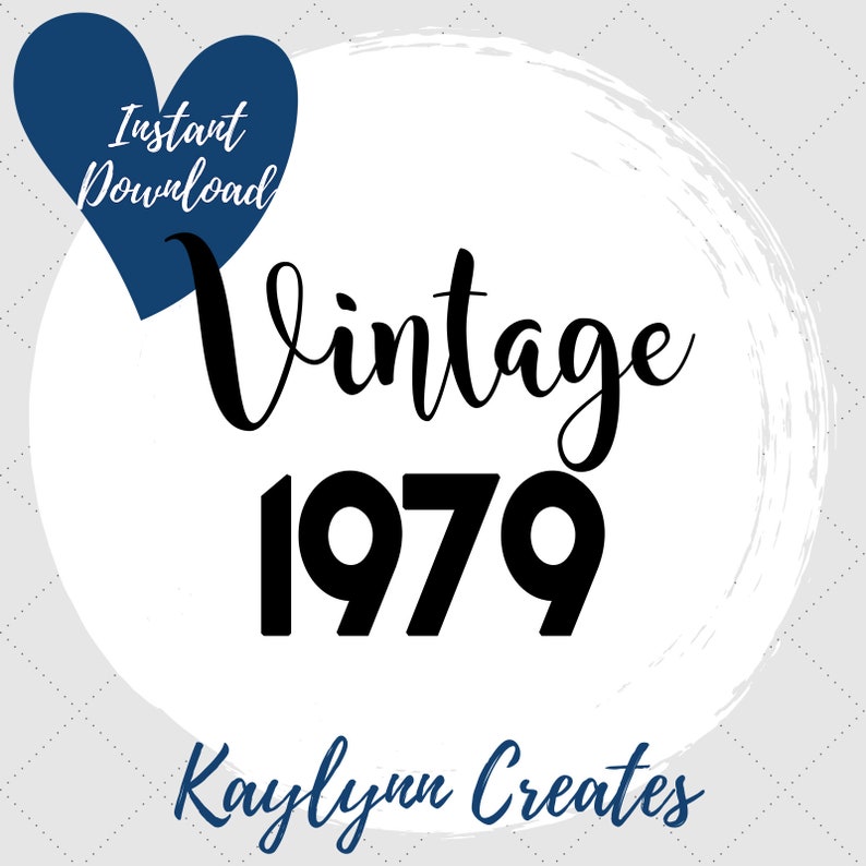 Download 40th Birthday SVG Vintage 40 birthday SVG Birthday Cut ...