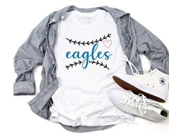 Team Spirit SVG, Eagles svg, School Pride, Vinyl Cut File, Mom Dad School Baseball Softball, baseball t-shirt, Eagle SVG for Cricut