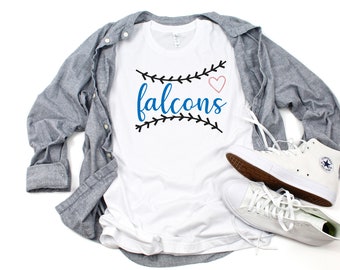 Team Spirit SVG, Falcons svg, School Pride, Vinyl Cut File, Mom Dad School Baseball Softball, baseball t-shirt, Falcon SVG for Cricut