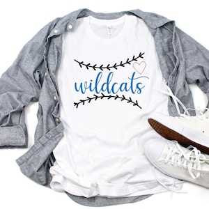 Team Spirit SVG, Wildcats svg, School Pride, Vinyl Cut File, Mom Dad School Baseball Softball, baseball t-shirt, Wildcat SVG for Cricut