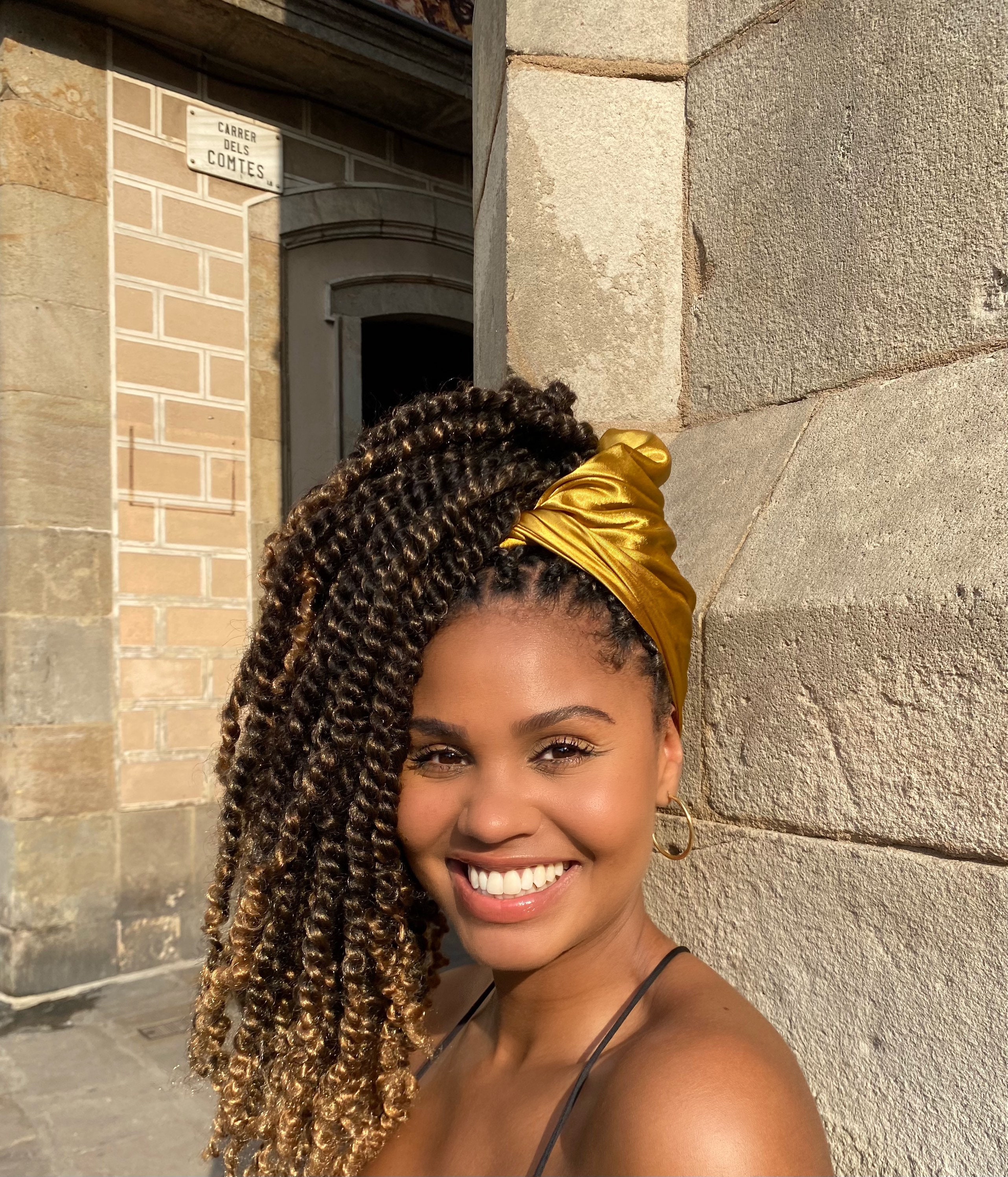 Satin Cloth Gold to Protect Afro Hair and Curls When Sleeping Etsy