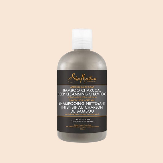 Shea Moisture African Black Soap Bamboo Charcoal Deep Cleansing Shampoo Tiefenreinigendes Shampoo