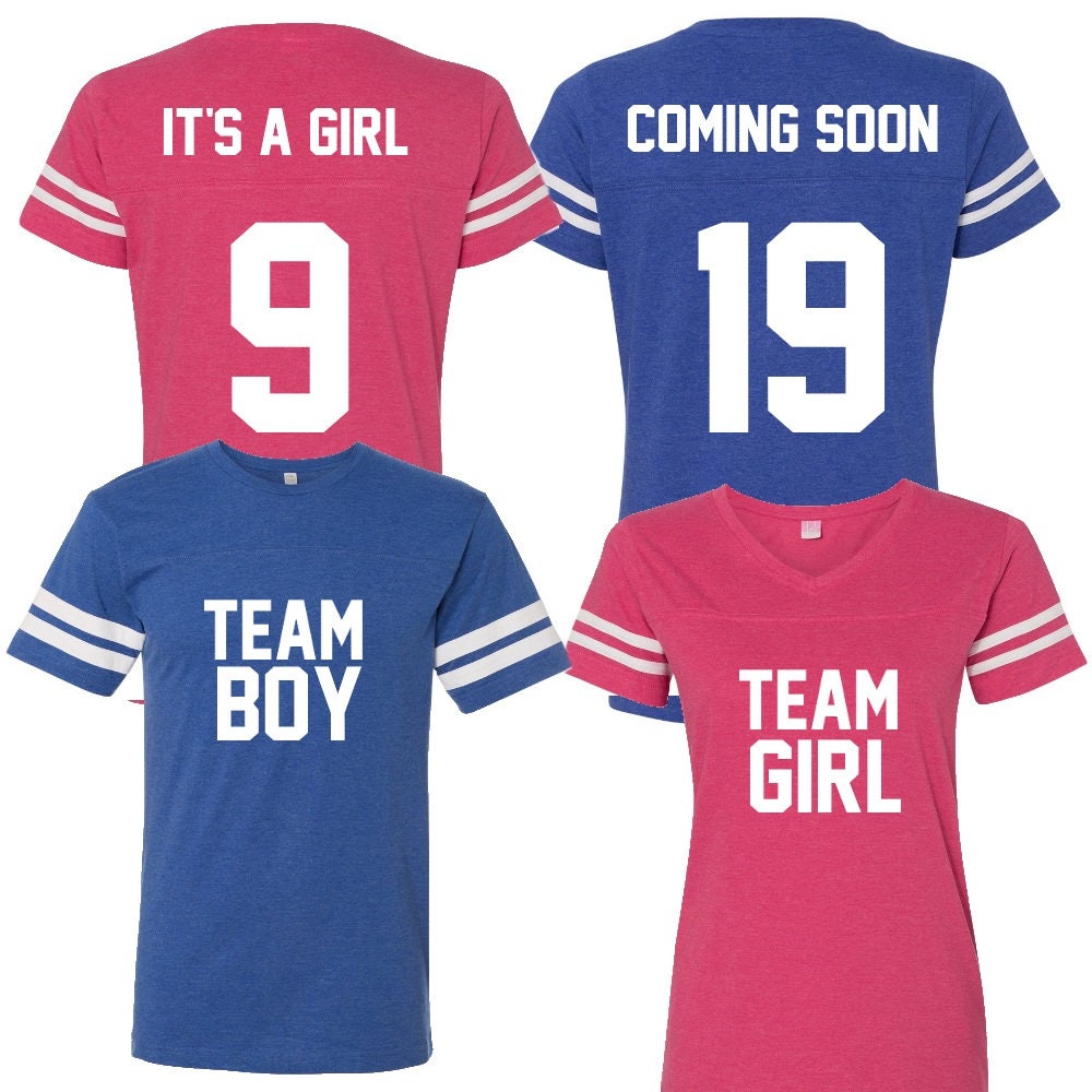 Team Boy vs Team Girl Shirts Gender Reveal Tshirts Etsy