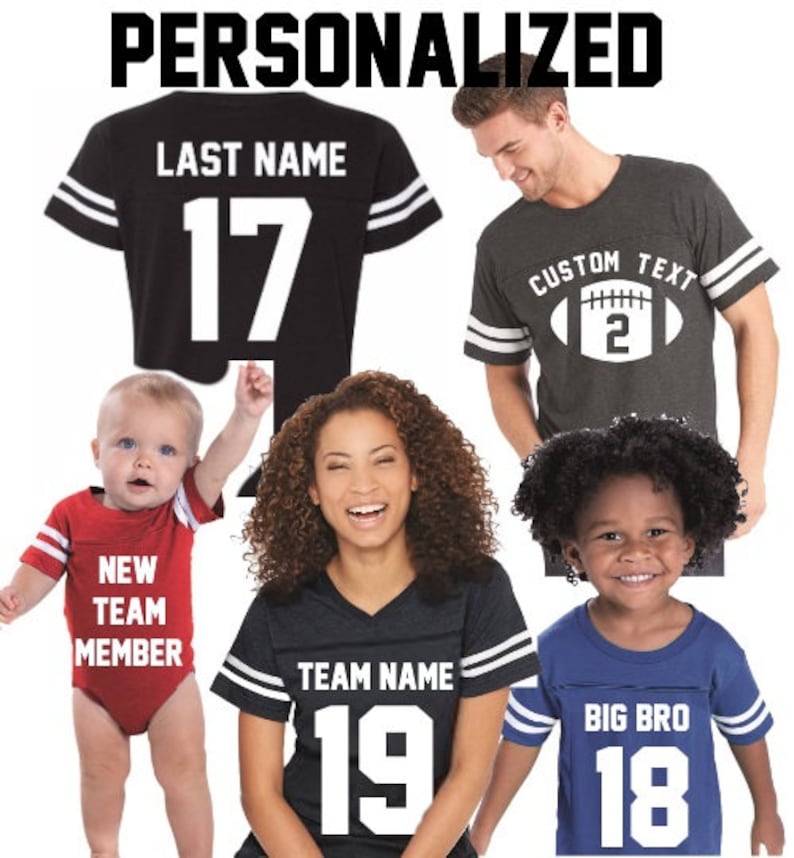 Football Family Mommy Daddy Shirts 