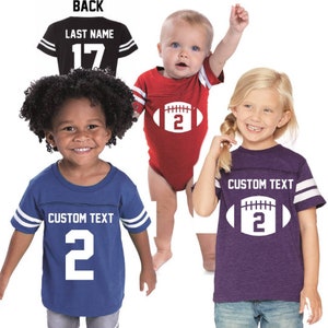 Custom Family Jersey Football Family Mommy Daddy Shirts | Etsy