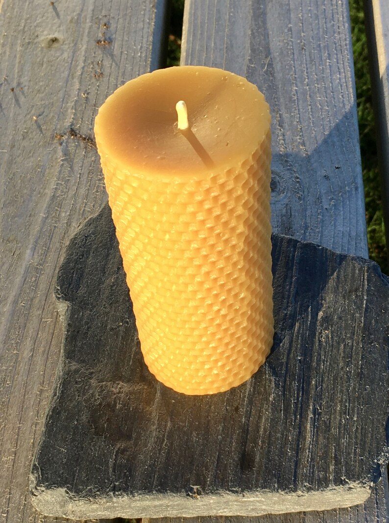 Beeswax Pillar Candle 5.5x12cm Pure Scottish Etsy New Zealand