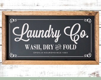 Laundrysvg, Laundry Co, Laundry Room print, fixer upper svg, vintage Laundry, farmhouse style SVG, laundry room print, laundry dxf