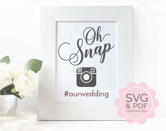 Printable /'Share The Love/' Wedding Hashtag Sign Minimal Theme Digital PDF Download PNGSVG Cutting File