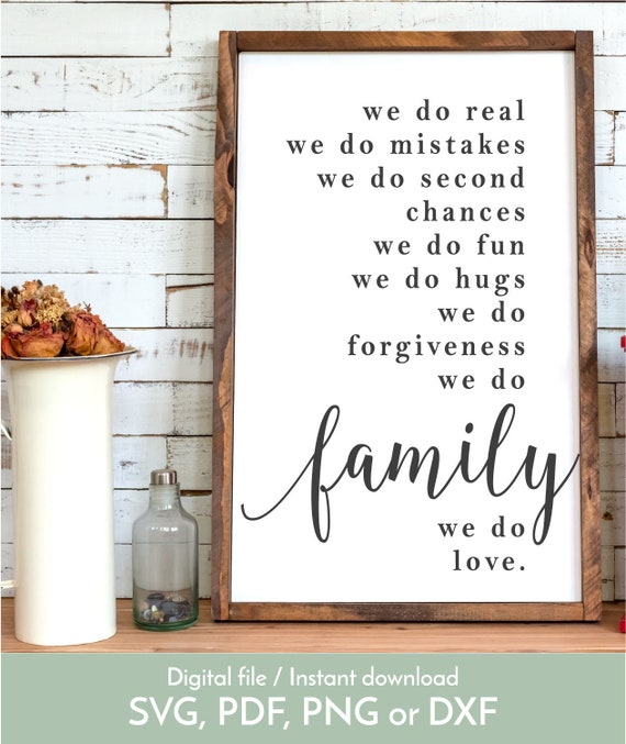 Download We Do Family Svg In This House Svg We Do Love Svg Farmhouse Etsy