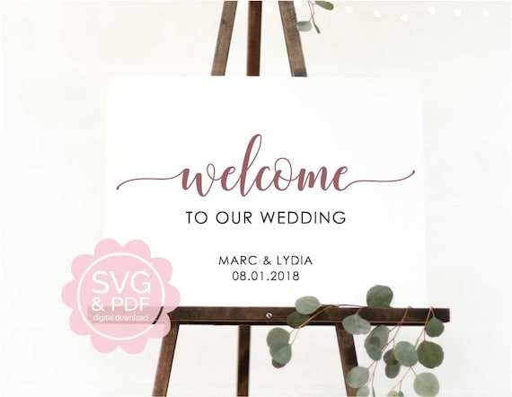 Free Free Wedding Welcome Svg