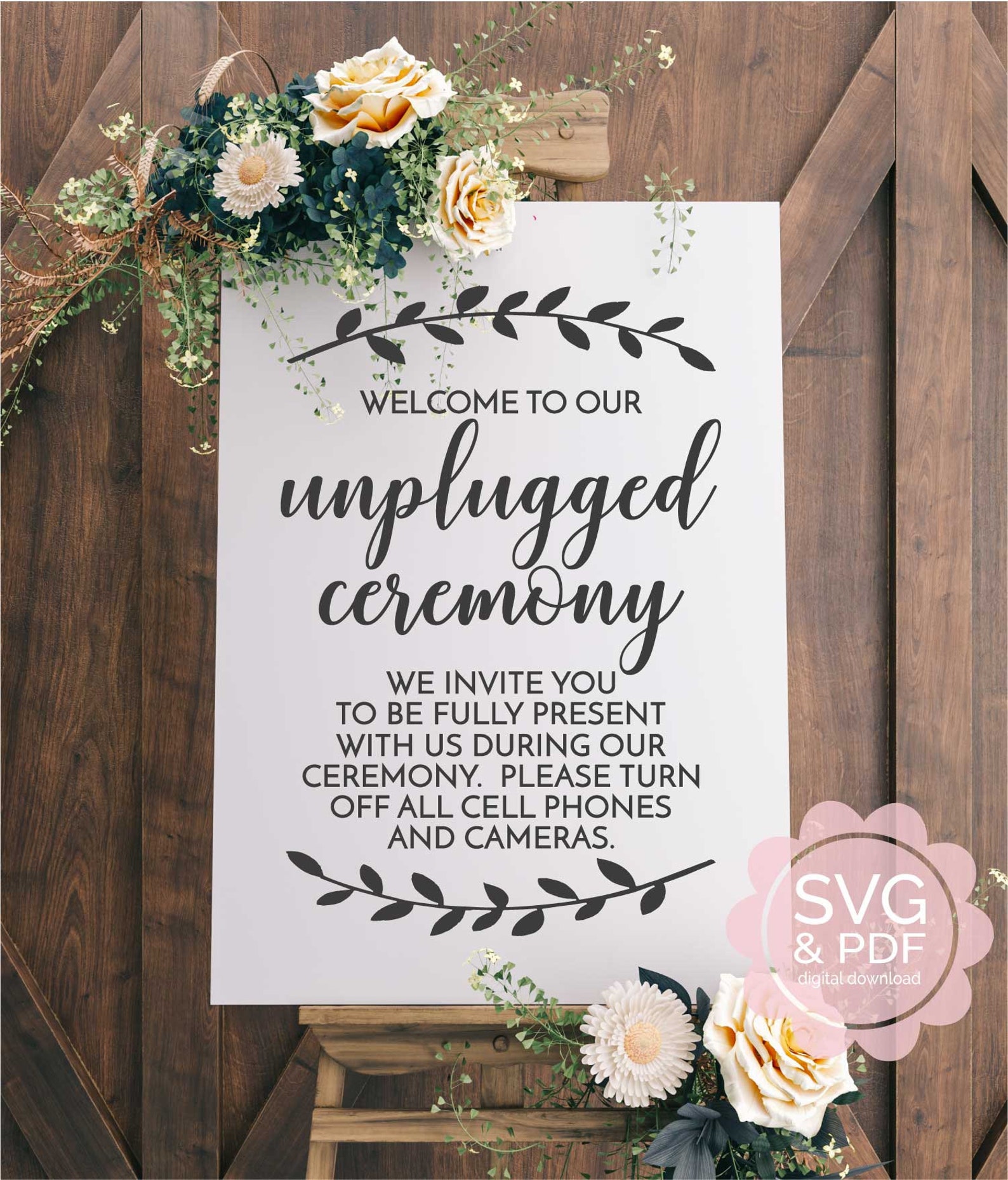 printable unplugged ceremony printable unplugged ceremony